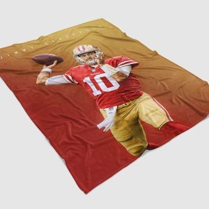 Jimmy Garoppolo NFL Player Throw Fleece Blanket