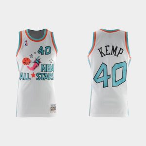 All Star Jerseys #40 Shawn Kemp White 1996 NBA All-Star Jersey