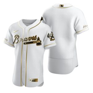 Atlanta Braves White Golden Edition Jersey