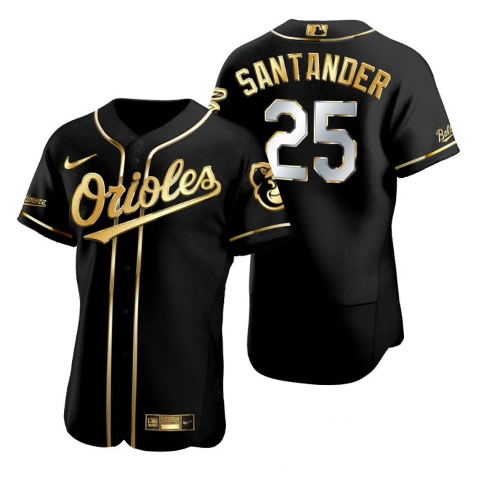 Baltimore Orioles Anthony Santander Black Golden Edition Jersey