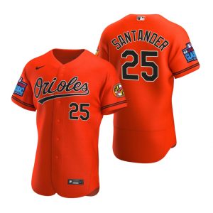Baltimore Orioles Anthony Santander Orange 2022 Little League Classic Jersey