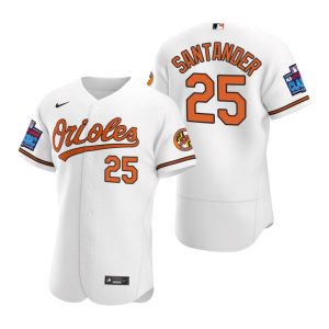 Baltimore Orioles Anthony Santander White 2022 Little League Classic Jersey