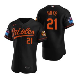 Baltimore Orioles Austin Hays Black 2022 Little League Classic Jersey