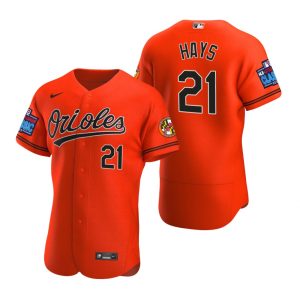 Baltimore Orioles Austin Hays Orange 2022 Little League Classic Jersey