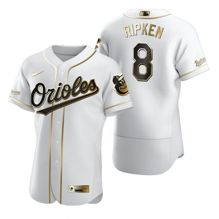 Baltimore Orioles Cal Ripken Jr. White Golden Edition Jersey