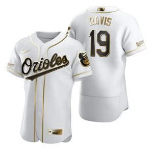 Baltimore Orioles Chris Davis White Golden Edition Jersey