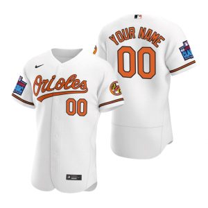 Baltimore Orioles Custom White 2022 Little League Classic Jersey