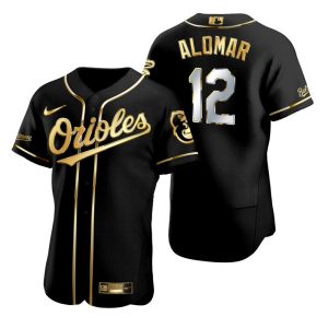 Baltimore Orioles Roberto Alomar Black Golden Edition Jersey
