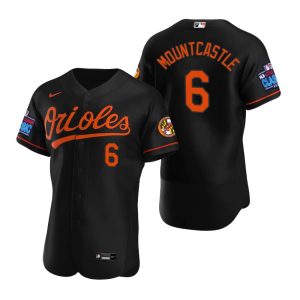 Baltimore Orioles Ryan Mountcastle Black 2022 Little League Classic Jersey