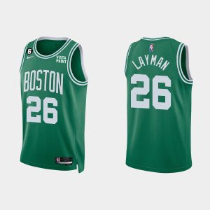 Boston Celtics #10 Jake Layman 2022-23 Icon Edition Kelly Green Jersey