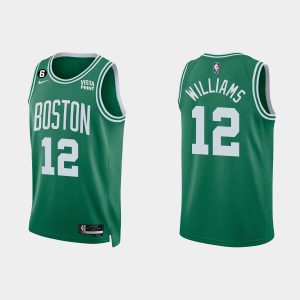 Boston Celtics #12 Grant Williams 2022-23 Icon Edition Kelly Green Jersey