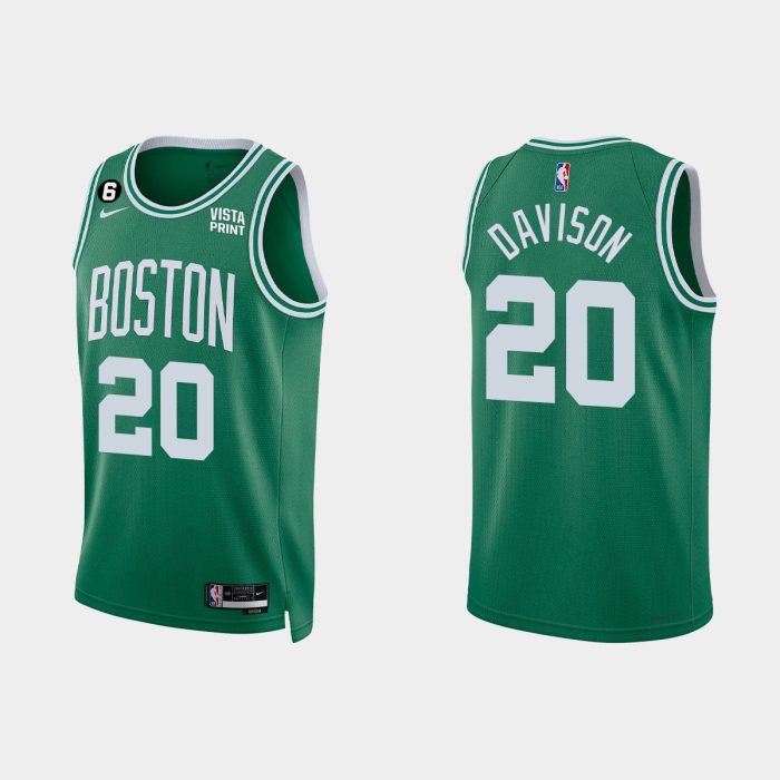 Boston Celtics #20 JD Davison 2022-23 Icon Edition Kelly Green Jersey