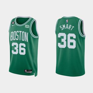 Boston Celtics #36 Marcus Smart 2022-23 Icon Edition Kelly Green Jersey