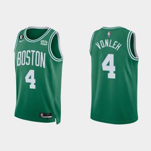 Boston Celtics #4 Noah Vonleh 2022-23 Icon Edition Kelly Green Jersey