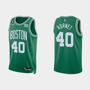 Boston Celtics #40 Luke Kornet 2022-23 Icon Edition Kelly Green Jersey