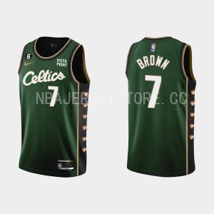 Boston Celtics #7 Jaylen Brown 2022-23 City Edition Green Jersey