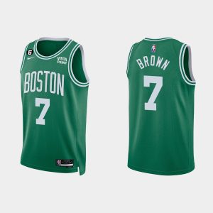 Boston Celtics #7 Jaylen Brown 2022-23 Icon Edition Kelly Green Jersey