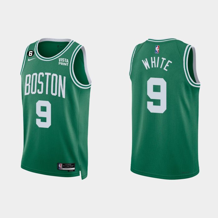 Boston Celtics #9 Derrick White 2022-23 Icon Edition Kelly Green Jersey