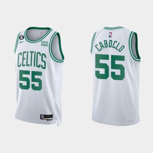 Boston Celtics Bruno Caboclo #55 Association Edition White Jersey