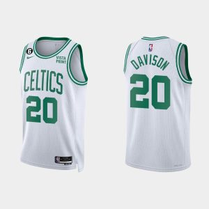 Boston Celtics JD Davison #20 Association Edition White Jersey