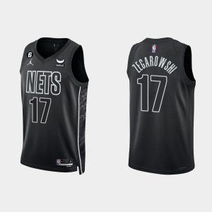 Brooklyn Nets #17 Marcus Zegarowski Statement Edition Black 2022-23 Jersey