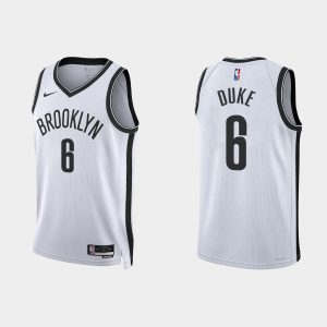 Brooklyn Nets David Duke Jr. #6 2022-23 Association Edition White Jersey Swingman