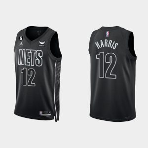 Brooklyn Nets Joe Harris #12 Black 2022-23 Statement Edition Jersey