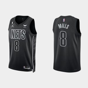 Brooklyn Nets Patty Mills #8 Black 2022-23 Statement Edition Jersey