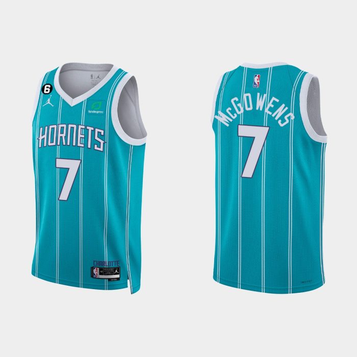 Charlotte Hornets #7 Bryce McGowens Icon Edition Teal 2022-23 Jersey