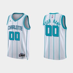 Charlotte Hornets Custom #00 2022-23 Association Edition White Jersey Swingman