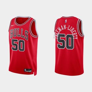 Chicago Bulls #50 Javon Freeman-Liberty 2022-23 Icon Edition Red Jersey