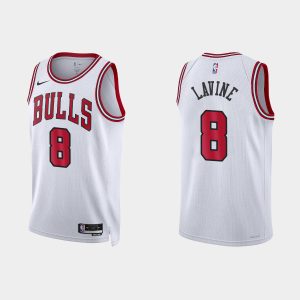 Chicago Bulls Zach LaVine #8 Association Edition White Jersey