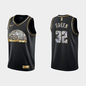 Denver Nuggets 2022 NBA Playoffs Jeff Green #32 Diamond Edition Retro Logo Black Jersey