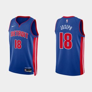 Detroit Pistons #18 Cory Joseph Icon Edition Royal 2022-23 Jersey