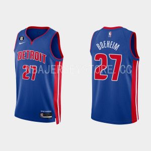 Detroit Pistons #45 Buddy Boeheim Icon Edition Royal 2022-23 Jersey