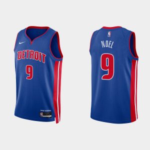 Detroit Pistons #9 Nerlens Noel Icon Edition Royal 2022-23 Jersey