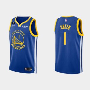 Golden State Warriors #1 JaMychal Green Icon Edition Royal 2022-23 Jersey