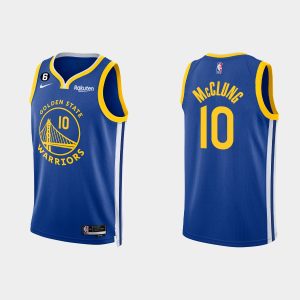 Golden State Warriors #10 Mac McClung Icon Edition Royal 2022-23 Jersey