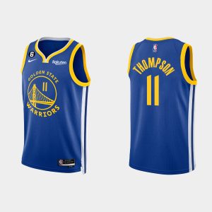 Golden State Warriors #11 Klay Thompson Icon Edition Royal 2022-23 Jersey