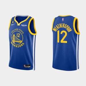 Golden State Warriors #12 Quinndary Weatherspoon Icon Edition Royal 2022-23 Jersey