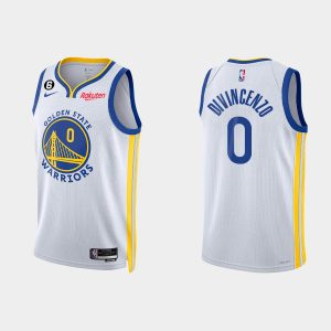 Golden State Warriors Donte DiVincenzo #0 2022-23 Association Edition White Jersey Swingman