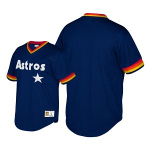 Houston Astros Navy Cooperstown Collection Mitchell & Ness Jersey Men