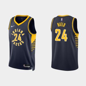 Indiana Pacers #24 Buddy Hield Icon Edition Black 2022-23 Jersey