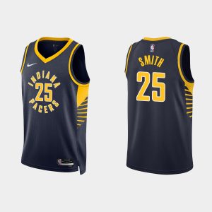 Indiana Pacers #25 Jalen Smith Icon Edition Black 2022-23 Jersey