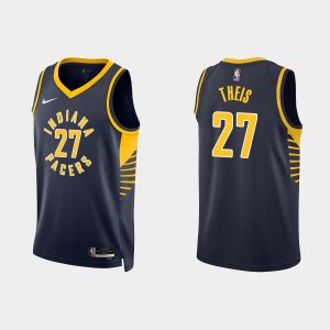 Indiana Pacers #27 Daniel Theis Icon Edition Black 2022-23 Jersey