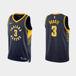 Indiana Pacers #3 Chris Duarte Icon Edition Black 2022-23 Jersey