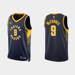 Indiana Pacers #9 T.J. McConnell Icon Edition Black 2022-23 Jersey