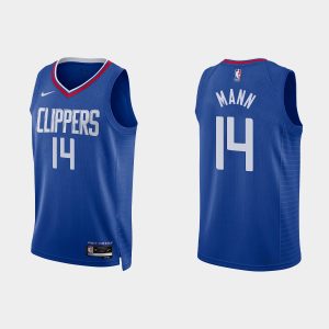 Los Angeles Clippers #14 Terance Mann Icon Edition Blue 2022-23 Jersey