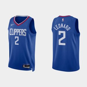 Los Angeles Clippers #2 Kawhi Leonard Icon Edition Blue 2022-23 Jersey