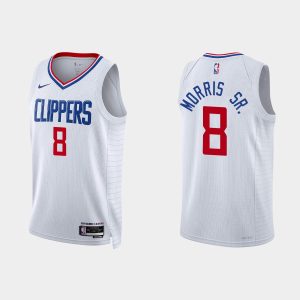 Los Angeles Clippers Marcus Morris Sr. #8 Association Edition White Jersey